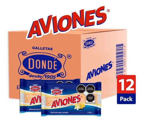 Aviones Caja 12/160g - Galletas Dondé