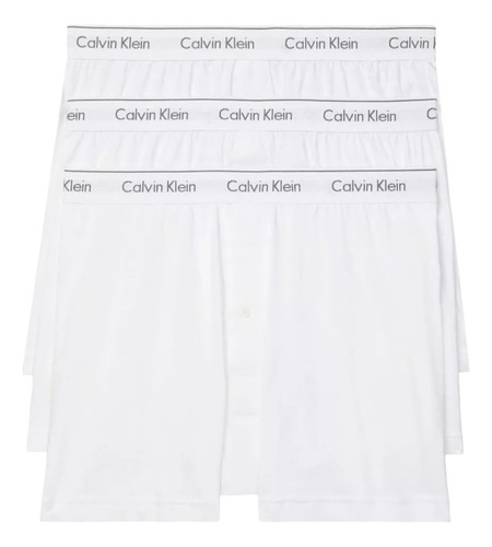 Boxer Knit Calvin Klein 3 Pack Algodon Original 