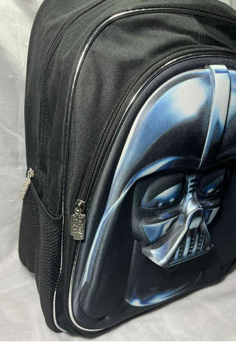 Mochila Star Wars 17l Escolar Urbana Infantil Excelente!! Color Negro