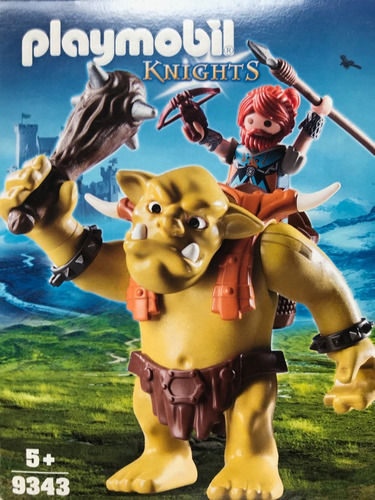 Playmobil Knights Troll Gigante Con Enano Medieval 9343