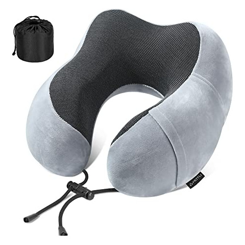 Almohada De Cuello De Viaje De Espuma De Memoria Pura, ...