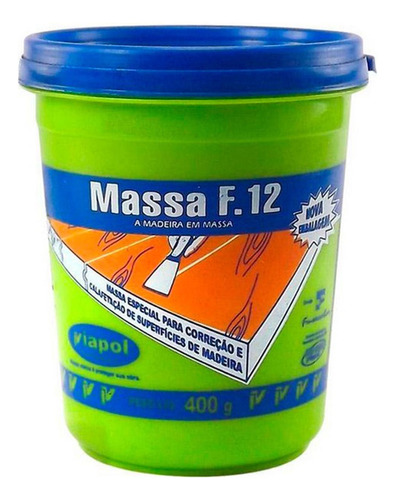 Massa Madeira F12 Viapol Mogno 400g V0210691