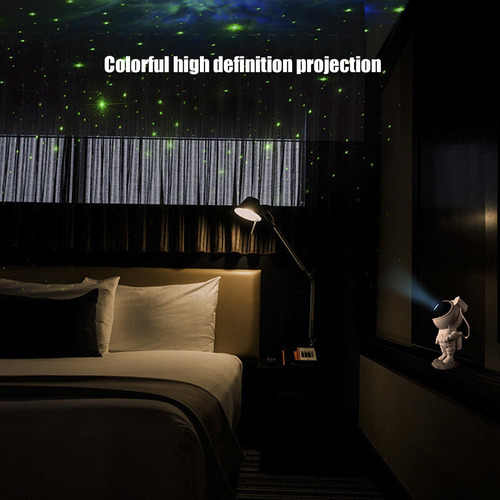 Lámpara Led Inteligente Astronauta Proyector De Estrellas