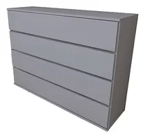 Comprar Comoda Cajonera Chifonier 4 Cajones Amplios 100x96x40 Armado