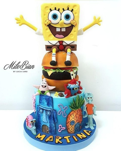 Tortas Bob Esponja Personalizadas! --  Pedidos Express!