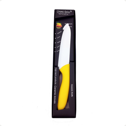 Cuchillo De Ceramica Mango Plastico Verduras Carne Grande