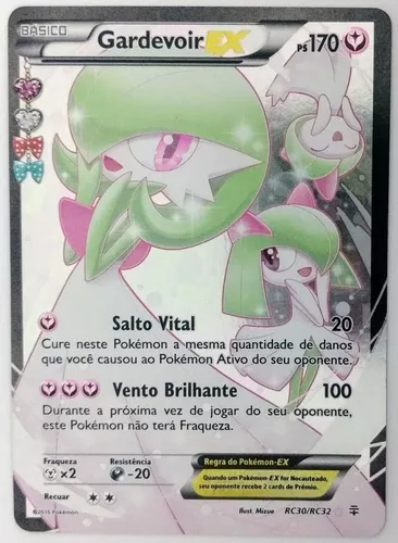 Carta Pokemon Gardevoir Ex (rc30/32) + Brindes