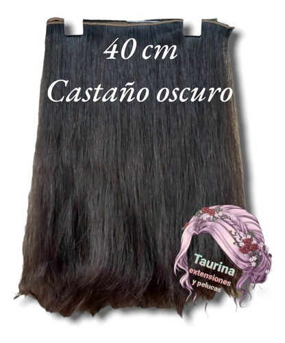  Cortina Cabello Natural 100% De 40cm De Largo Tupida 4 Capa