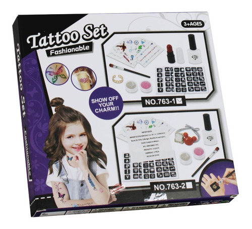 Set De Tatuajes Temporal Juguete Infantil Diversion A-305