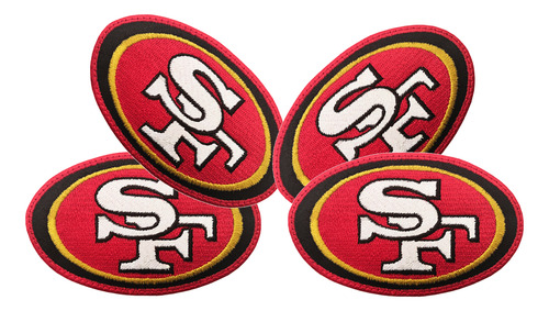 San Francisco 49ers Parches Bordados 4x$349  Plancha Y Pega 