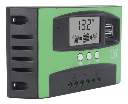 Controlador Solar Con Doble Puerto Usb, 12 V, 24 V, Panel Mp