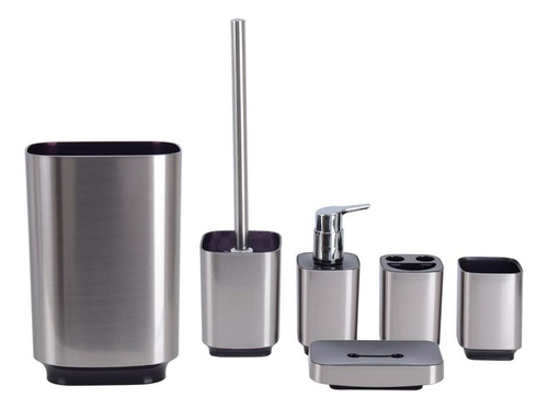 Juego De Accesorios De Baño Regency Silver