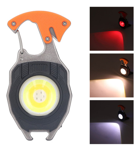Linterna De Llavero Led Recargable Multifuncional