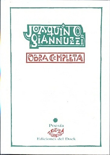 Obra Completa - Joaquin Giannuzzi