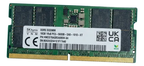 【新品同様】DDR5 16GB(8GB)SODIMM Mem 16gb Ddr5 Sodimm 5600mhz 1rx8 Hmcg78agbsa095n Aa Hynix