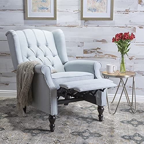 Gdf Studio Sillón Reclinable De Tela Capitoné Elizabeth, Sil