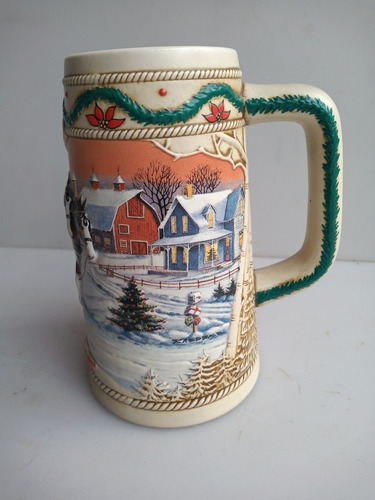 Imagen 3 de 7 de Antiguo Vaso Chopp Cerveza Budweiser De Losa Año 1996