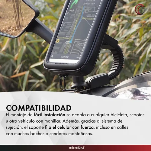 Soporte De Celular Gps Para Moto Impermeable 