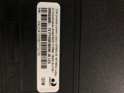 Imagem 2 de 4 de Tv Philco 4k Led 58 Polegadas Com Tela Quebrada Ptv58f80sns