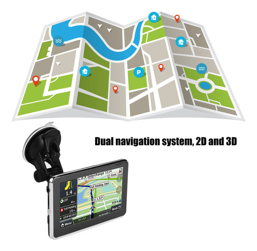 Navegador De Coche Con Pantalla Táctil De 5 Pulgadas, Gps, M