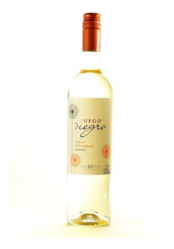 Vino Blanco Fuego Negro Dulce Natural Viognier Botella 750ml