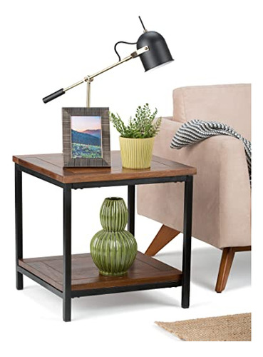Simpli Home 3axcsky03 Skyler Mesa Auxiliar Dark Cog C Brown