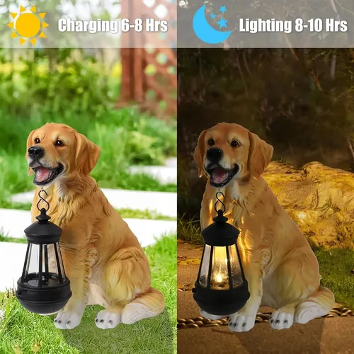 Perro Solar Que Mueve La Cabeza: Adorno Divertido Para Coche, Hogar U Oficina