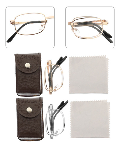 Los 2 Juegos De Gafas De Lectura Plegables Para Computadora