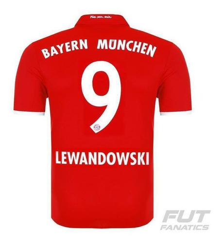 Camisa adidas Bayern Home 2017 9 Lewandowski