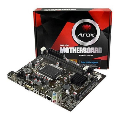 Placa Mãe H61 Afox H61-ma5-v2 Ddr3 Micro-atx Lga1155 2ª3ªger