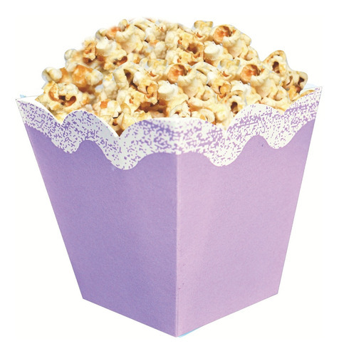 Cajitas Pochocleras Color Pastel X6 U Cumpleaños Cotillon Ot Color Violeta Pastel