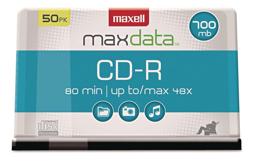 Maxell Cd-r Discos Con Husillo De 48 Aumentos Silver Max