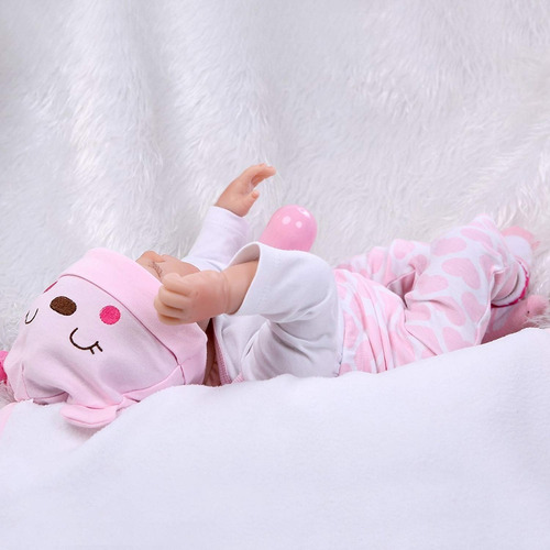 Imagen 6 de 6 de Maide Reborn Bebe 55 Cm Muñeca Realista De Vinilo Silicona