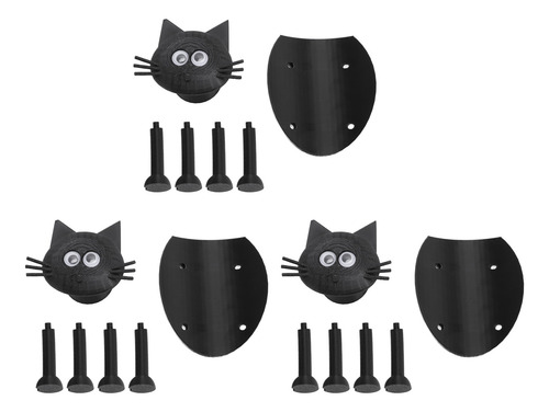 Juego De 3 Soportes Para Papel Higiénico Con Forma De Gato,
