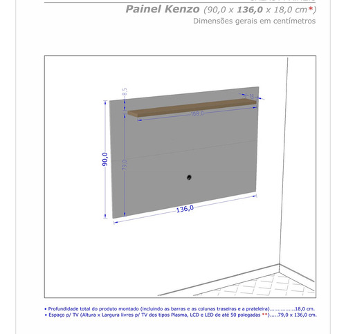 Imagem 4 de 4 de Painel Tv Kenzo - Off White