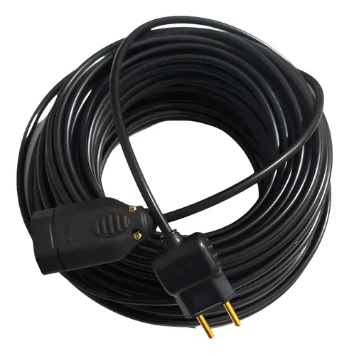 Extensão Eletrica 30 Metros Reforçada 10/20a Obra Profissional Cor Preto Ms Eletro Eletrônica