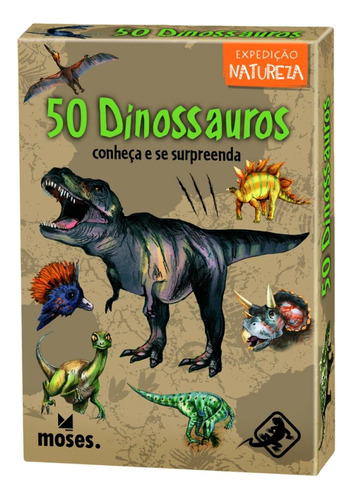 Jogo De Cartas Educativo 50 Dinossauros - Galápagos Jogos