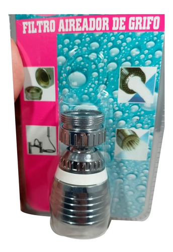 Imagen 2 de 2 de Grifo Filtro Aireador Grifo De 7 Cm Alto Gira 360 Degrado