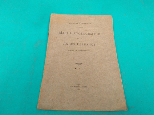 Mercurio Peruano: Libro Mapa Fitogeografico Andes Texto L120