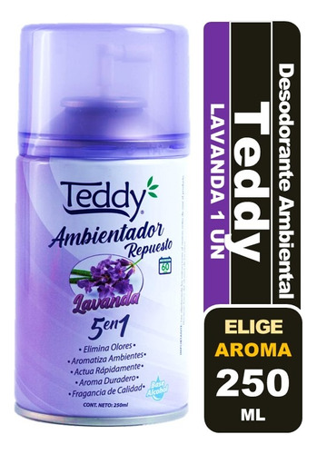 Ambiental Teddy Automático Repuesto Elige Fragancia Elige Fragancia Lavanda