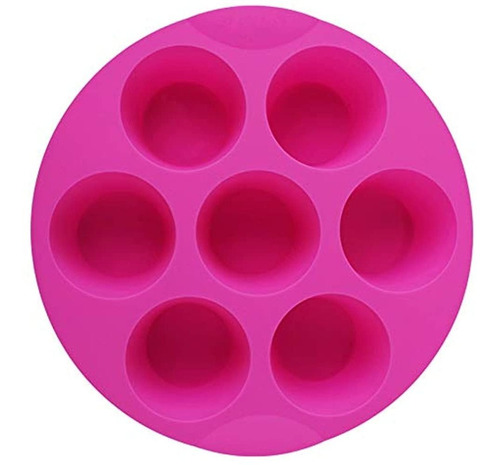 Shebaking Moldes Para Muffins De Silicona De 7 Cavidades Mol