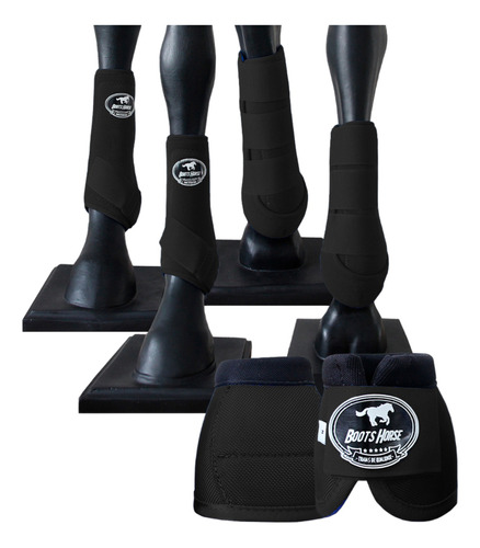 Kit Color Ventrix Completo Boleteira + Cloche - Boots Horse Cor Preto