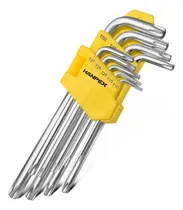 Comprar Juego De Llaves Torx 9 Piezas T 10 A T 50 Medianas Blister Multifuncion Hogar Oficinas Newtek
