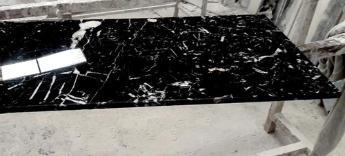 Tapa De Mesa Mármol Negro Marquina - Forma Y Diseño