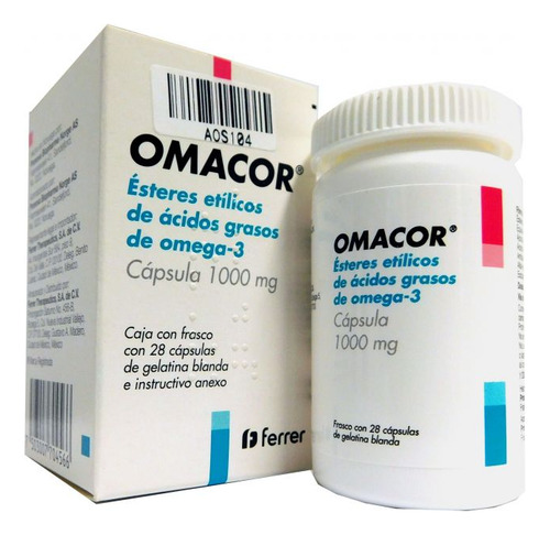 Omacor 1000 Mg Frasco Con 28 Cápsulas