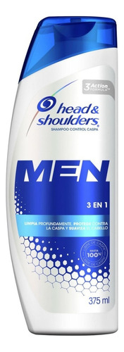 Shampoo Head & Shoulders 3 En 1 Con 375ml