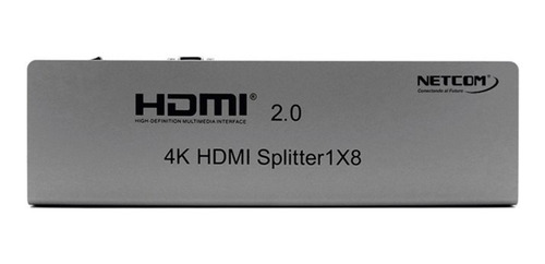Splitter Hdmi 1x8 V2 Netcom 4k 60hz
