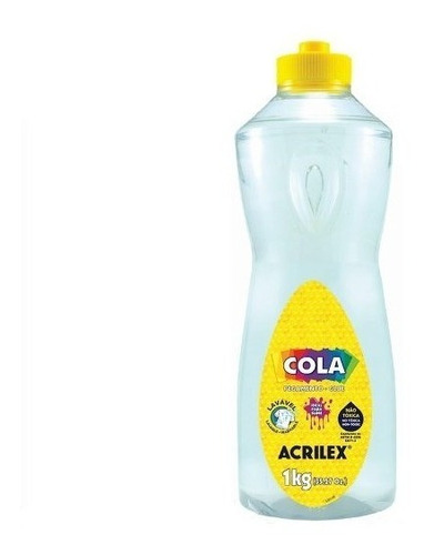 Cola Transparente 1kg 02801 - Acrilex 1 Litro