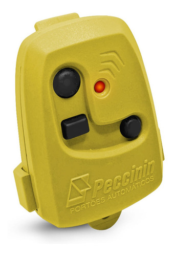 Controle De Portão Eletrônico Peccinin Nice Tx 3c Amarelo