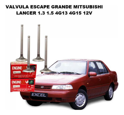 Valvula Escape Grande Mitsubishi  Lancer 1.3 1.5 4g13 4g15 1